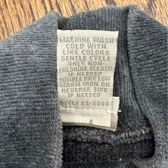 J. Jill Corded Velvet Long Sleeve Mock Neck Stretch Dress, Size S, Gray - Picture 6 of 7